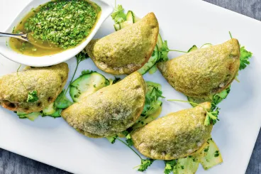 hot empanadas with zucchini